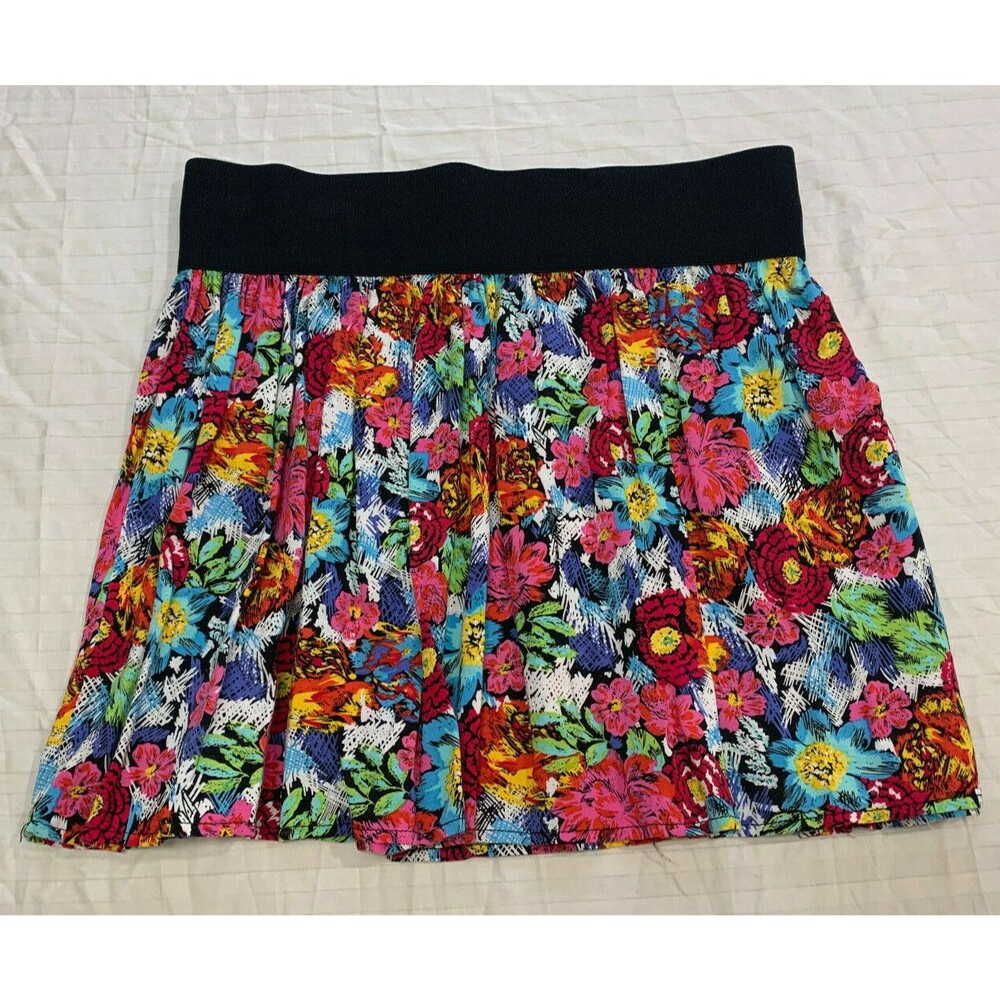 SIDECCA WOMENS PULL ON RAYON SKIRT SIZE M